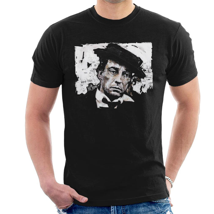 Sidney Maurer Original Portrait Of Buster Keaton Men's T-Shirt