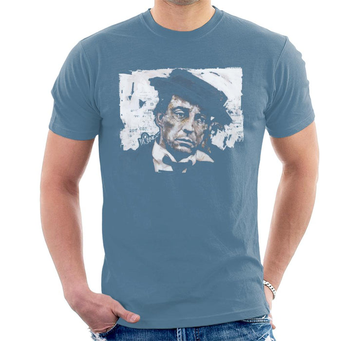 Sidney Maurer Original Portrait Of Buster Keaton Men's T-Shirt