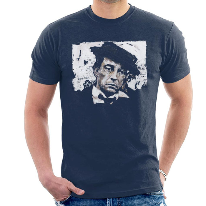 Sidney Maurer Original Portrait Of Buster Keaton Men's T-Shirt