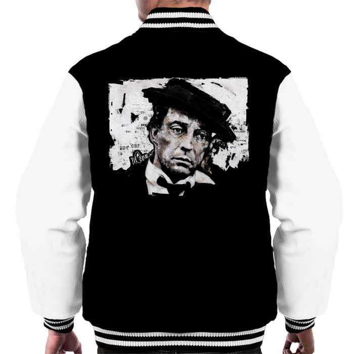 Sidney Maurer Original Portrait Of Buster Keaton Men's Varsity Jacket