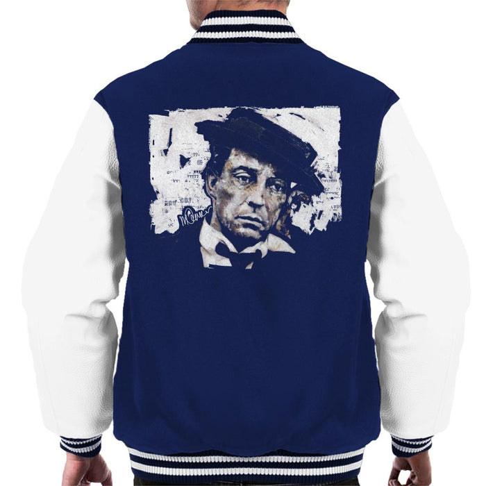 Sidney Maurer Original Portrait Of Buster Keaton Men's Varsity Jacket