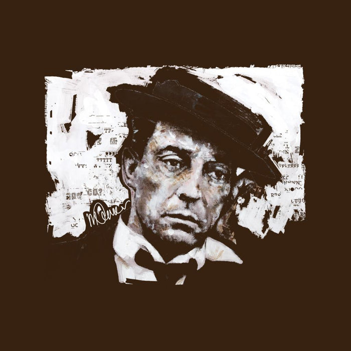 Sidney Maurer Original Portrait Of Buster Keaton Women's Sweatshirt