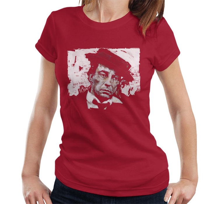 Sidney Maurer Original Portrait Of Buster Keaton Women's T-Shirt