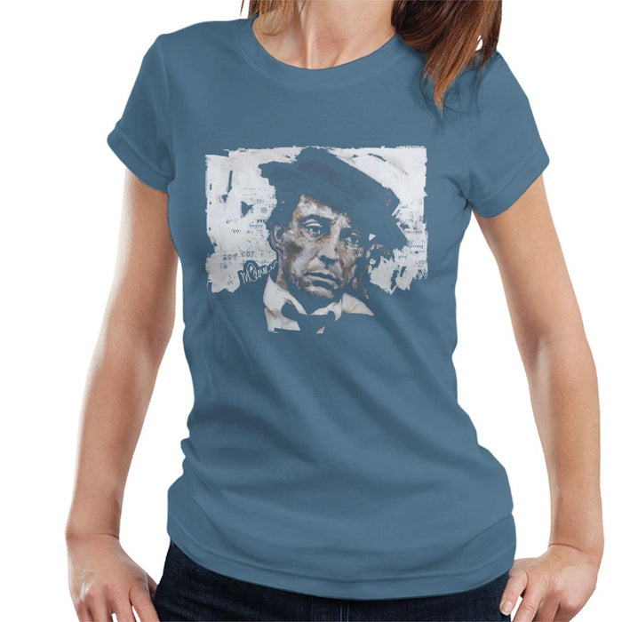 Sidney Maurer Original Portrait Of Buster Keaton Women's T-Shirt