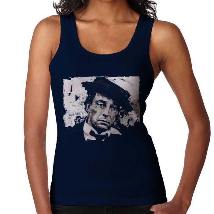 Sidney Maurer Original Portrait Of Buster Keaton Women's Vest