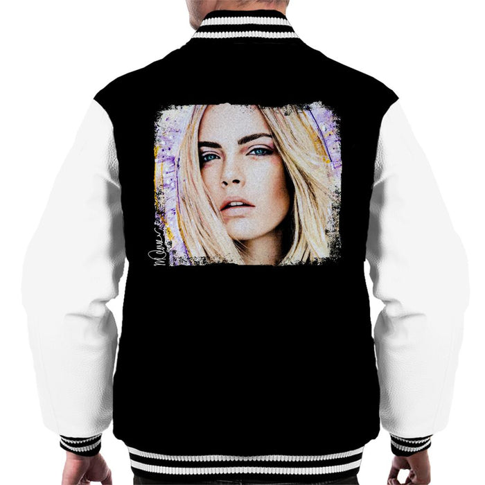 Sidney Maurer Original Portrait Of Cara Delevingne Men's Varsity Jacket