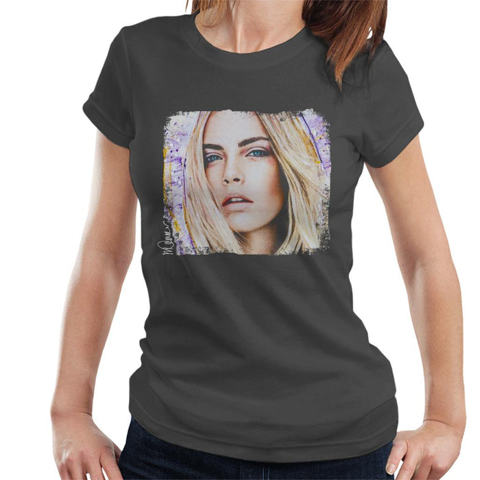 Sidney Maurer Original Portrait Of Cara Delevingne Women's T-Shirt