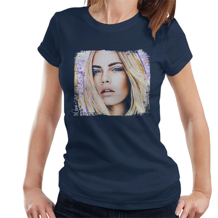 Sidney Maurer Original Portrait Of Cara Delevingne Women's T-Shirt