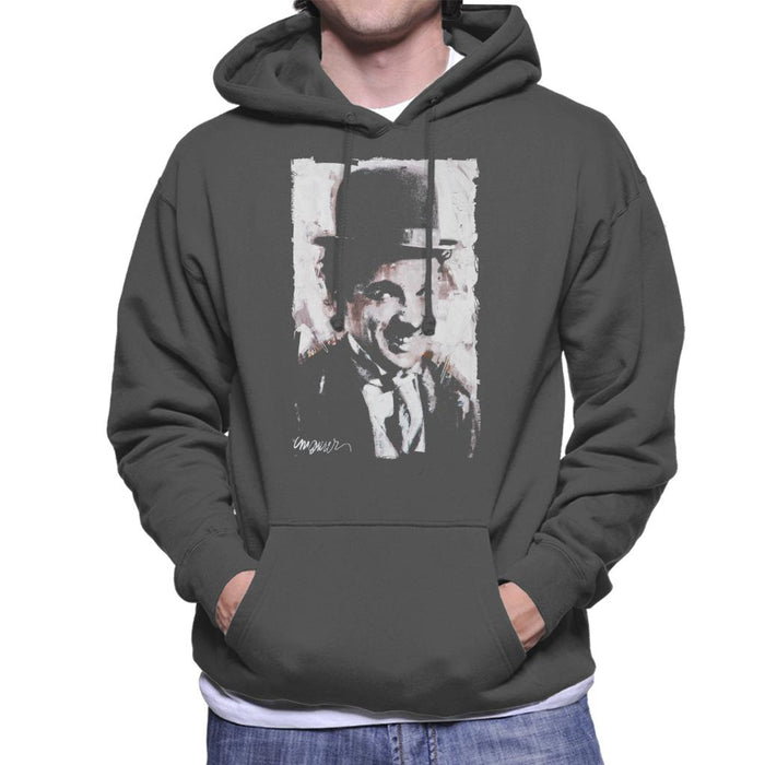 Sidney Maurer Original Portrait Of Charlie Chaplin Smiling Men's Hooded Sweatshirt