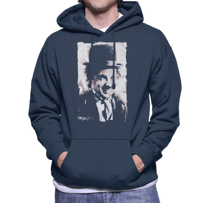 Sidney Maurer Original Portrait Of Charlie Chaplin Smiling Men's Hooded Sweatshirt