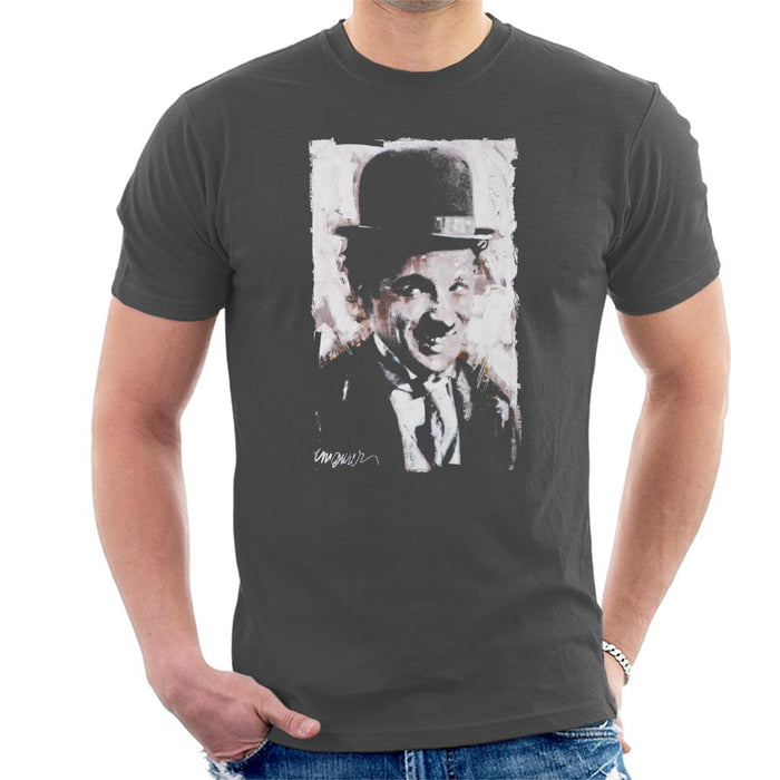 Sidney Maurer Original Portrait Of Charlie Chaplin Smiling Men's T-Shirt