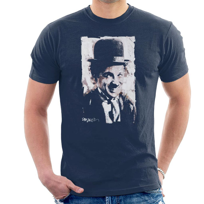 Sidney Maurer Original Portrait Of Charlie Chaplin Smiling Men's T-Shirt