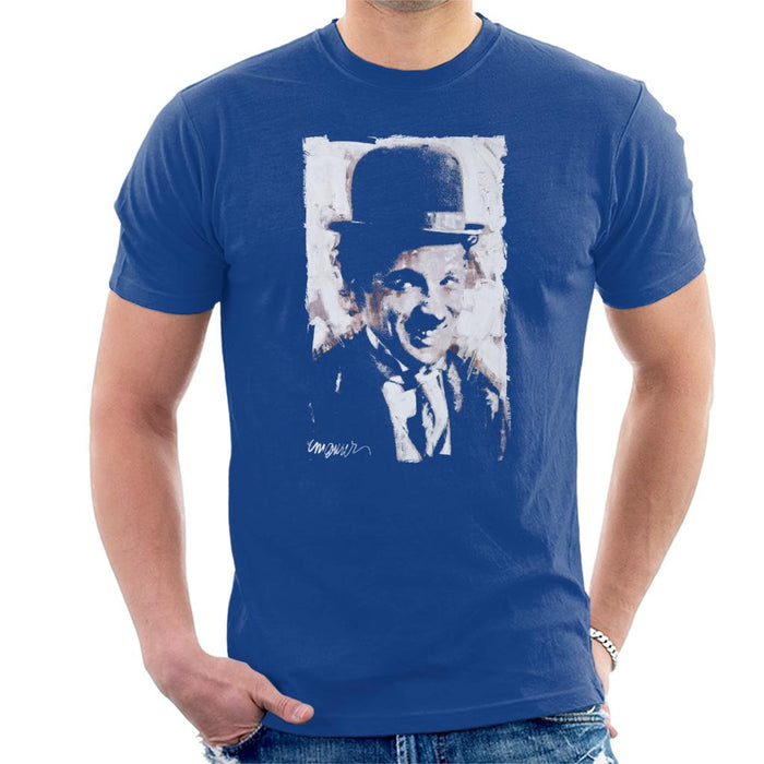 Sidney Maurer Original Portrait Of Charlie Chaplin Smiling Men's T-Shirt