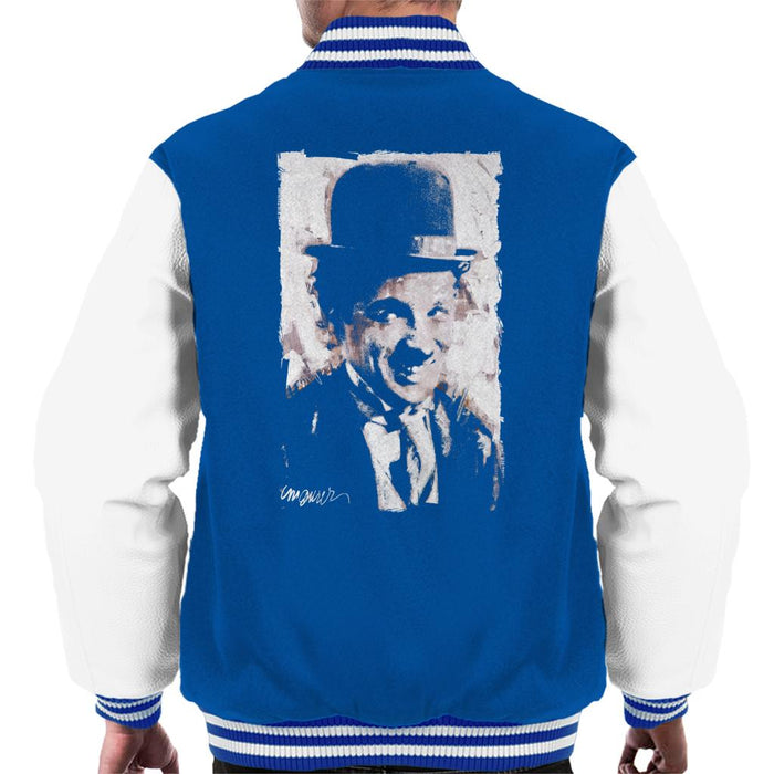 Sidney Maurer Original Portrait Of Charlie Chaplin Smiling Men's Varsity Jacket