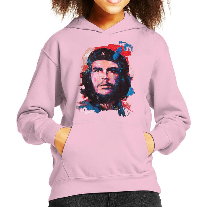 Sidney Maurer Original Portrait Of Che Guevara Kid's Hooded Sweatshirt