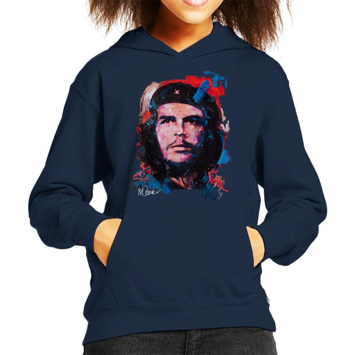 Sidney Maurer Original Portrait Of Che Guevara Kid's Hooded Sweatshirt