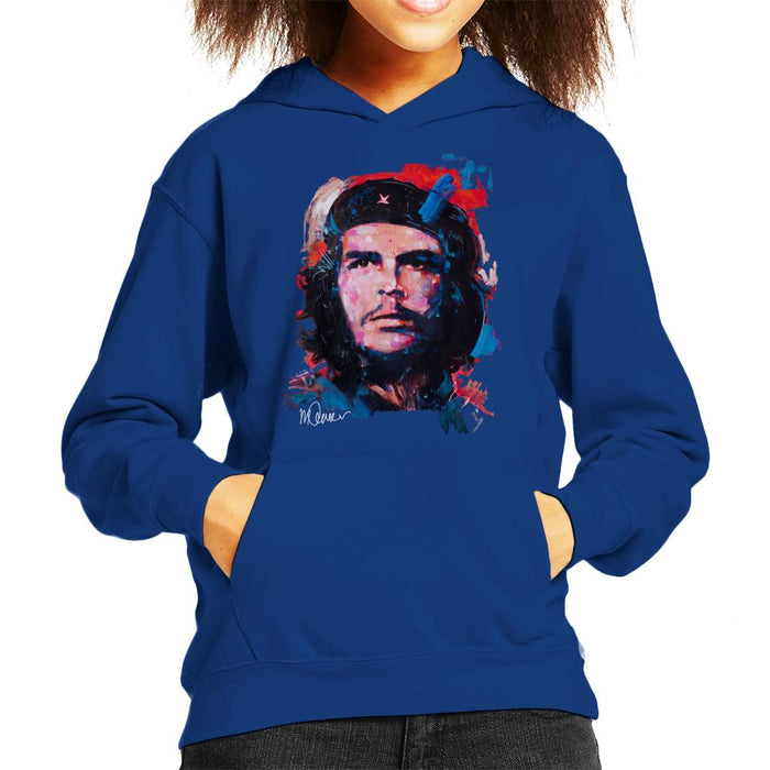 Sidney Maurer Original Portrait Of Che Guevara Kid's Hooded Sweatshirt