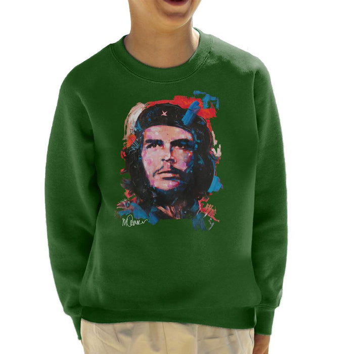 Sidney Maurer Original Portrait Of Che Guevara Kid's Sweatshirt