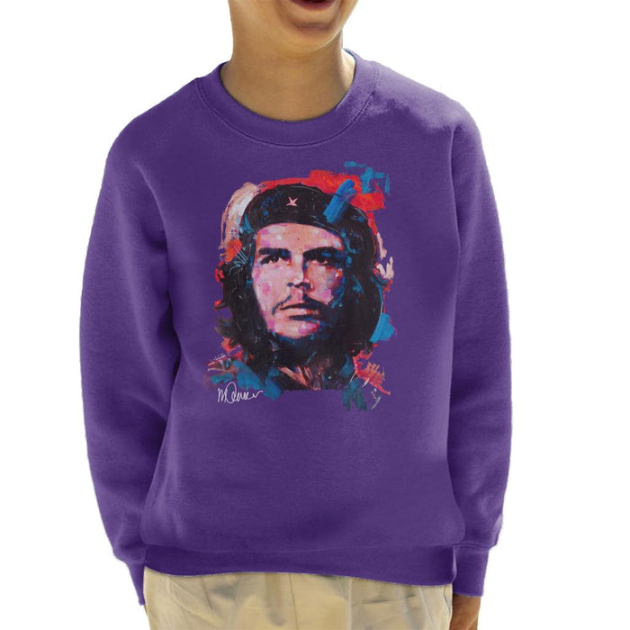 Sidney Maurer Original Portrait Of Che Guevara Kid's Sweatshirt