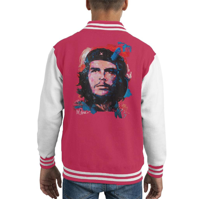 Sidney Maurer Original Portrait Of Che Guevara Kid's Varsity Jacket
