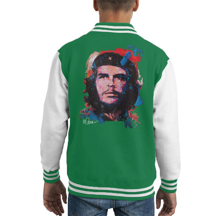 Sidney Maurer Original Portrait Of Che Guevara Kid's Varsity Jacket