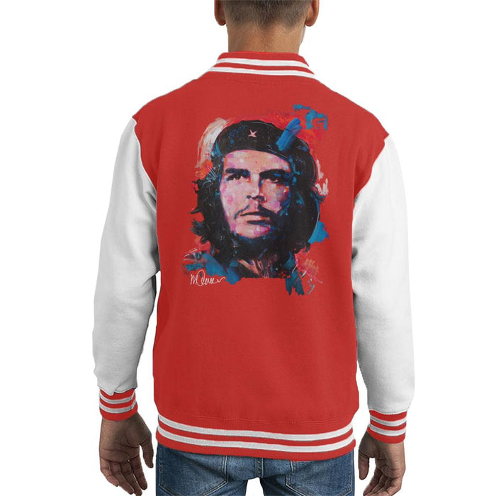 Sidney Maurer Original Portrait Of Che Guevara Kid's Varsity Jacket