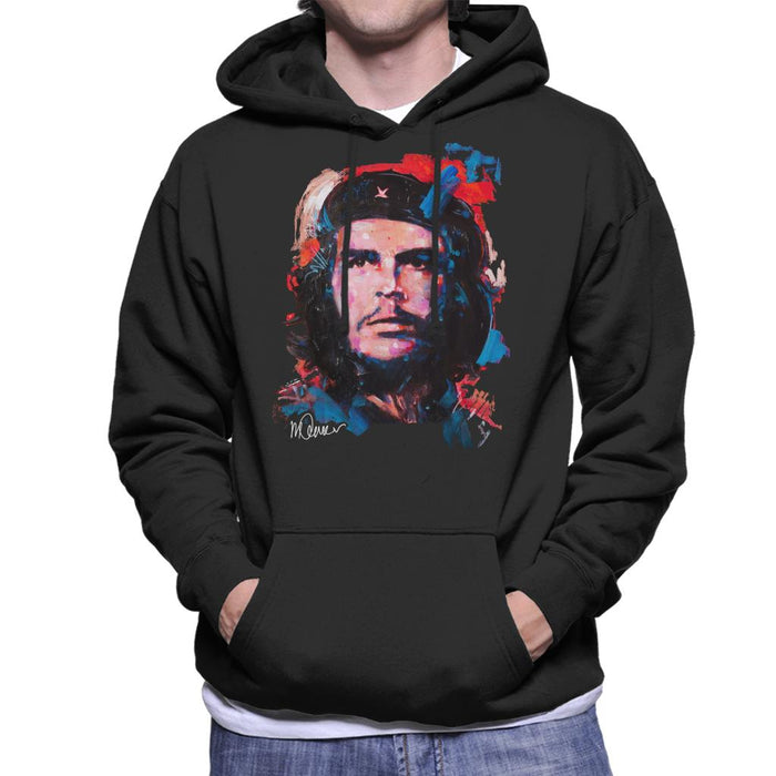 Sidney Maurer Original Portrait Of Che Guevara Men's Hooded Sweatshirt