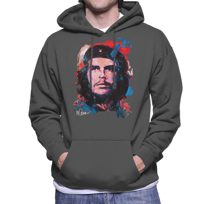 Sidney Maurer Original Portrait Of Che Guevara Men's Hooded Sweatshirt