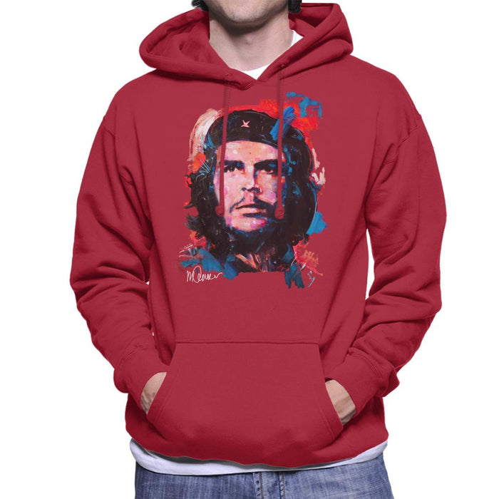 Sidney Maurer Original Portrait Of Che Guevara Men's Hooded Sweatshirt