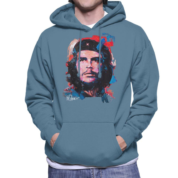 Sidney Maurer Original Portrait Of Che Guevara Men's Hooded Sweatshirt