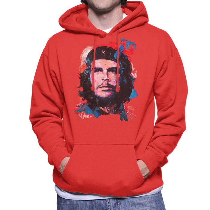 Sidney Maurer Original Portrait Of Che Guevara Men's Hooded Sweatshirt