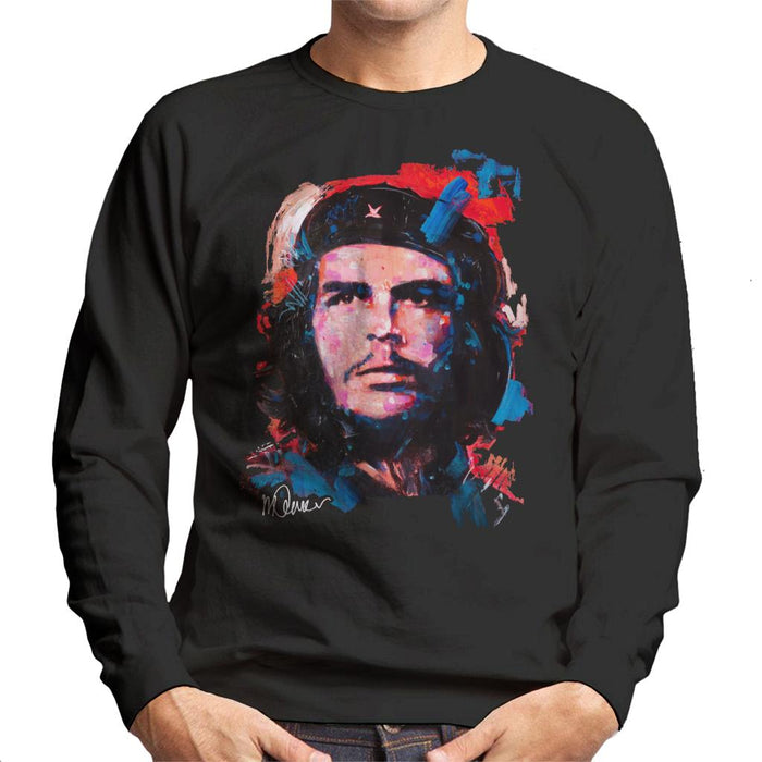 Sidney Maurer Original Portrait Of Che Guevara Men's Sweatshirt