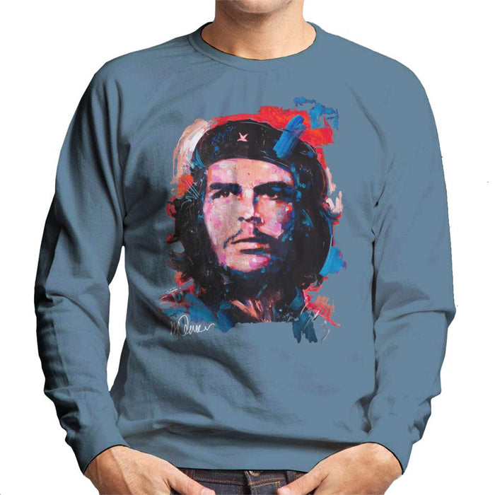 Sidney Maurer Original Portrait Of Che Guevara Men's Sweatshirt