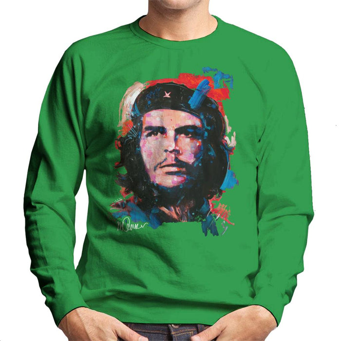 Sidney Maurer Original Portrait Of Che Guevara Men's Sweatshirt