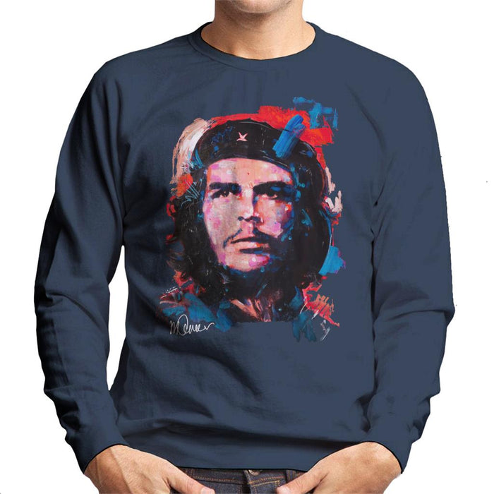 Sidney Maurer Original Portrait Of Che Guevara Men's Sweatshirt