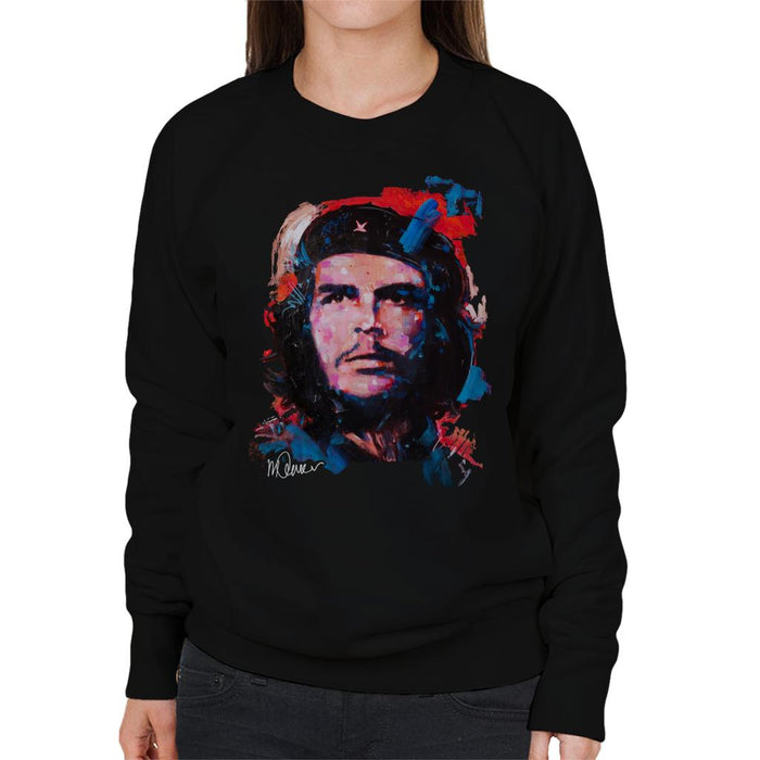 Sidney Maurer Original Portrait Of Che Guevara Women's Sweatshirt