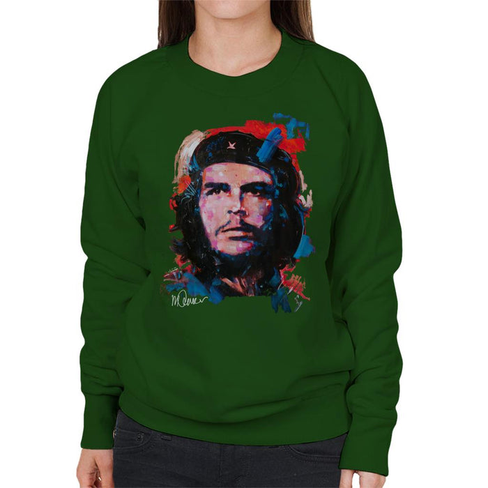 Sidney Maurer Original Portrait Of Che Guevara Women's Sweatshirt