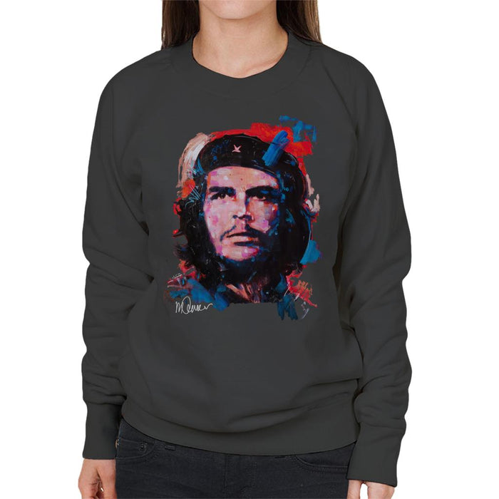 Sidney Maurer Original Portrait Of Che Guevara Women's Sweatshirt