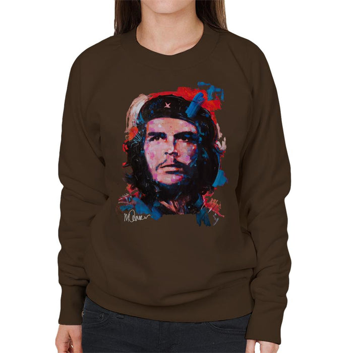 Sidney Maurer Original Portrait Of Che Guevara Women's Sweatshirt