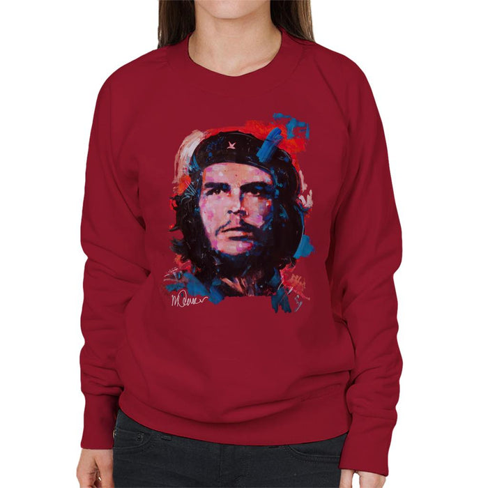 Sidney Maurer Original Portrait Of Che Guevara Women's Sweatshirt