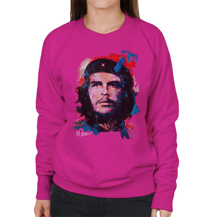 Sidney Maurer Original Portrait Of Che Guevara Women's Sweatshirt