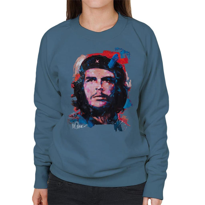 Sidney Maurer Original Portrait Of Che Guevara Women's Sweatshirt