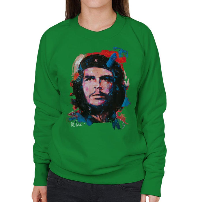Sidney Maurer Original Portrait Of Che Guevara Women's Sweatshirt