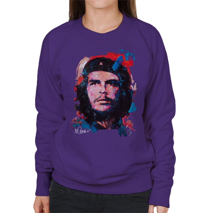 Sidney Maurer Original Portrait Of Che Guevara Women's Sweatshirt