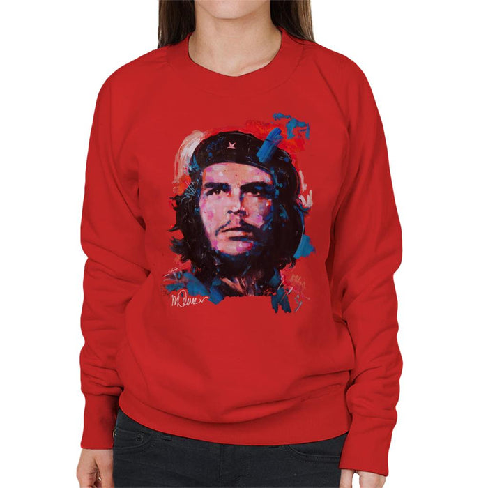 Sidney Maurer Original Portrait Of Che Guevara Women's Sweatshirt