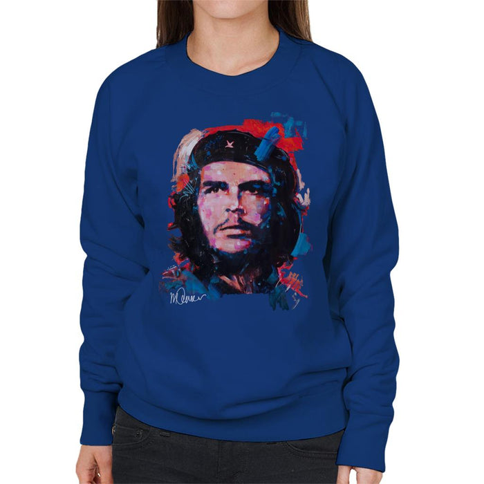 Sidney Maurer Original Portrait Of Che Guevara Women's Sweatshirt