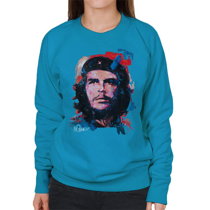 Sidney Maurer Original Portrait Of Che Guevara Women's Sweatshirt
