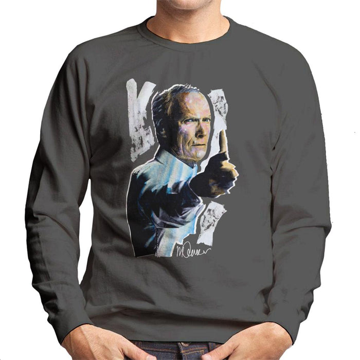 Sidney Maurer Original Portrait Of Clint Eastwood Gran Torino Men's Sweatshirt