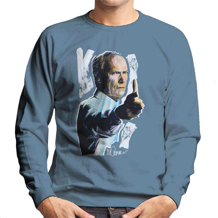 Sidney Maurer Original Portrait Of Clint Eastwood Gran Torino Men's Sweatshirt