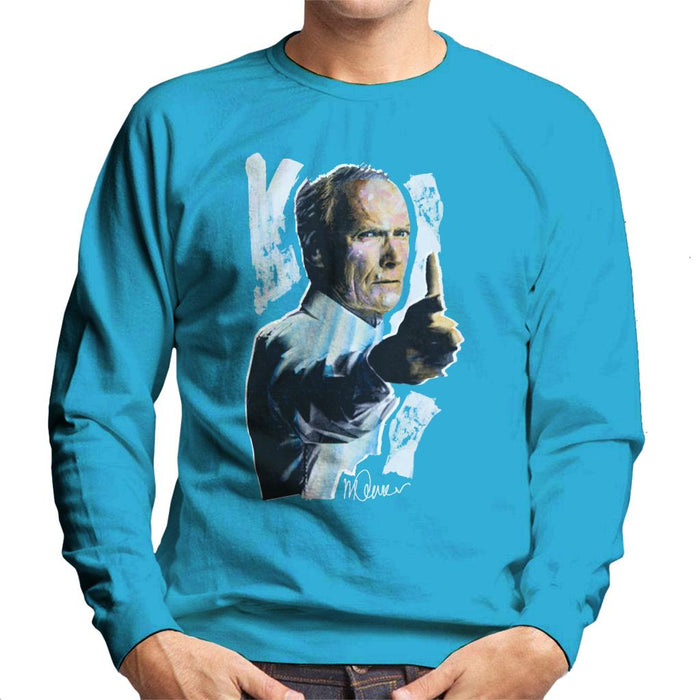 Sidney Maurer Original Portrait Of Clint Eastwood Gran Torino Men's Sweatshirt